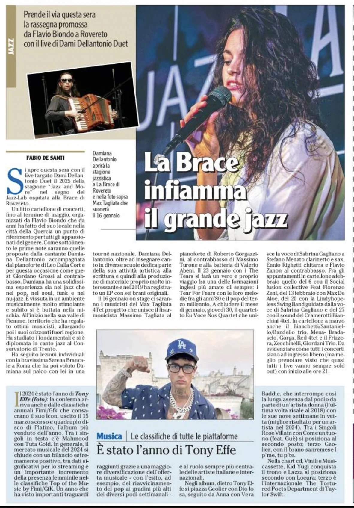 Anteprima: La Brace infiamma il grande jazz