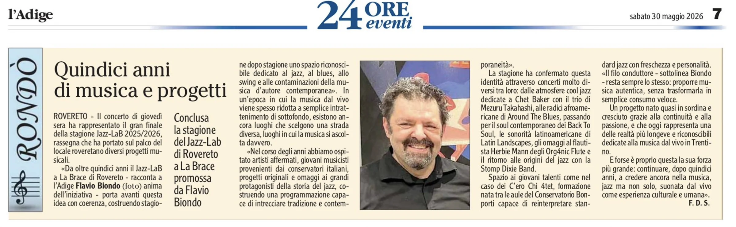 Anteprima: Quindici anni di musica e progetti