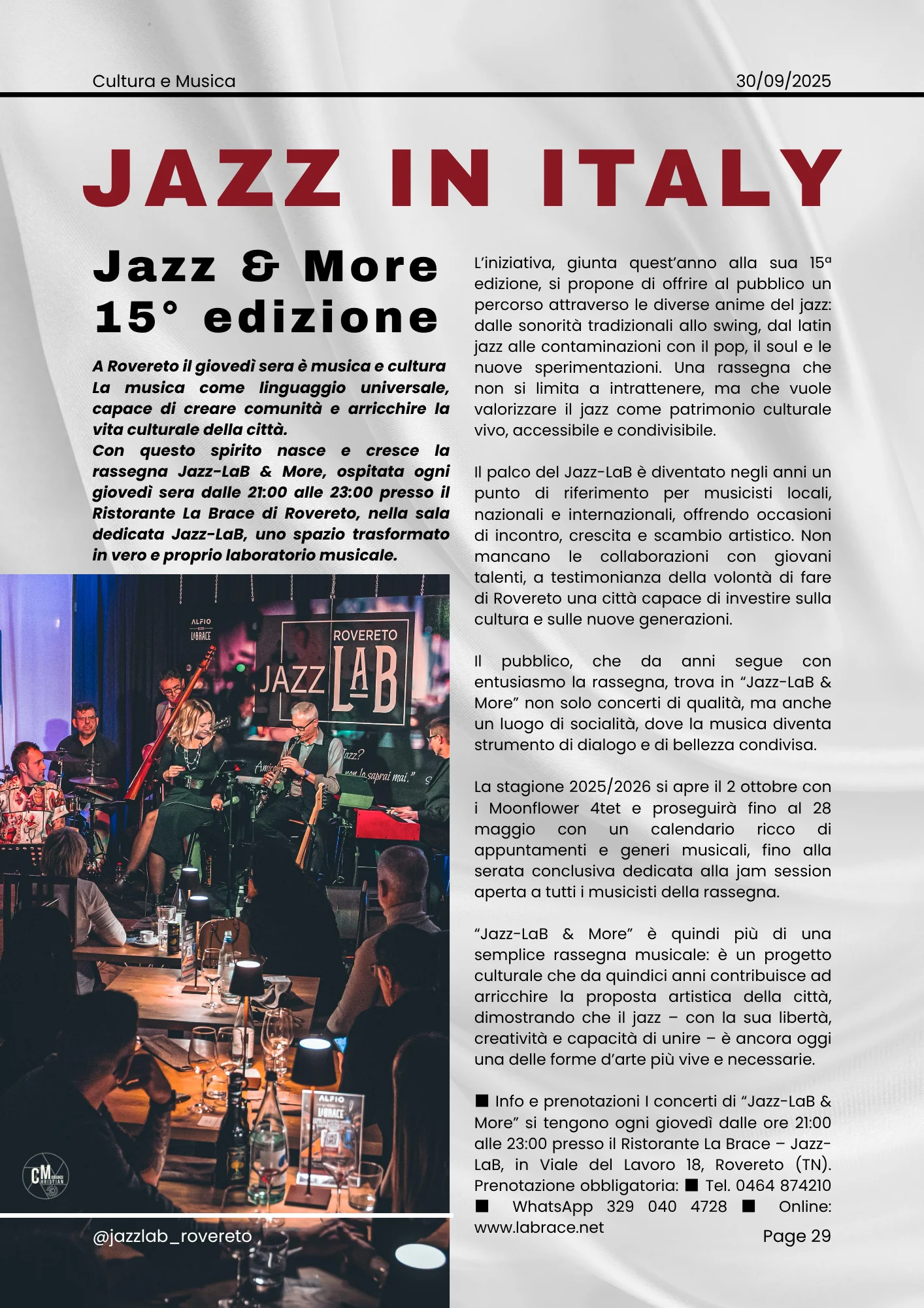 Anteprima: Jazz in Italy - Jazz & More, 15ª edizione